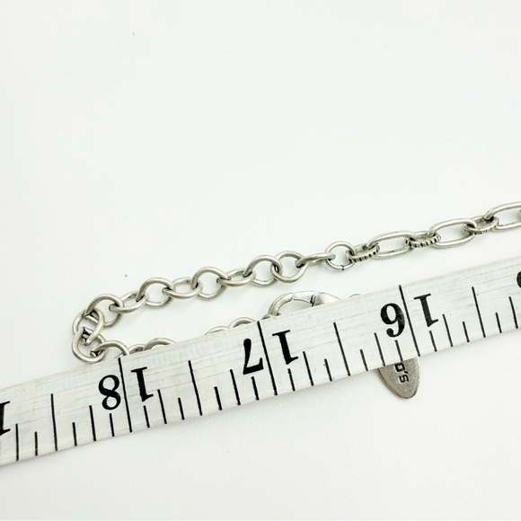 Chico’s Silver Tone Teardrop and Smoky Crystal Rhinestones Necklace - Picture 8 of 8